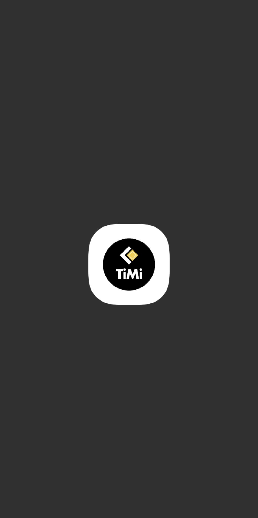 Pantalla de inicio TiMi Driver